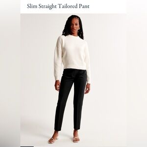 Abercrombie Slim Straight Tailored Pant. Black. Size 4/27. Great condition!